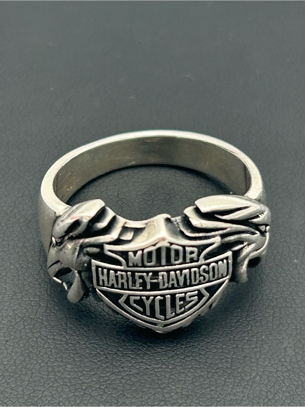 Sterling Silver Harley-Davidson Men’s Ring - Picture 10 of 13